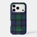 Search for black watch plaid iphone cases Green