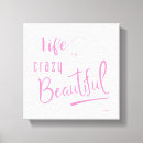 Search for text canvas prints Pink