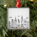 Search for skyline christmas tree decorations Statue of liberty