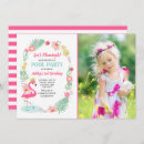 Search for flamingo pool party invitations Pink and gold