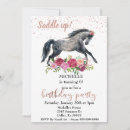 Search for horses party invitations Watercolor