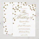Search for gold confetti wedding invitations Calligraphy