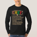 Search for chief cook tshirts Culinary