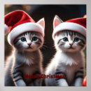Search for christmas kitten art Cute