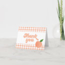Search for peach thank you cards Sweet as a peach