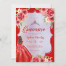 Search for red quinceanera invitations Red and gold