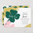 Search for st patricks 1st birthday invitations Green