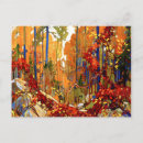 Search for famous paintings postcards Trees