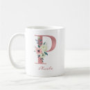 Search for p monogram mugs Monogrammed