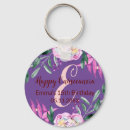Search for birthday favors key rings Purple