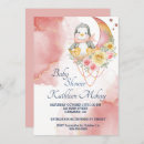Search for penguin baby girl shower invitations Whimsical