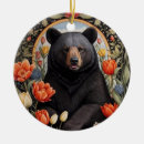 Search for wildlife christmas tree decorations Black bear