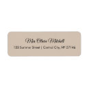 Search for taupe return address labels Modern