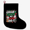 Search for dear christmas stockings Dog