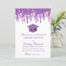 Search for metallic graduation invitations Glitter