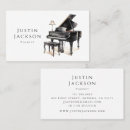 Search for piano business cards Pianist