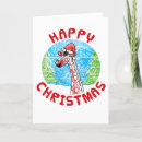 Search for funny giraffe christmas cards Xmas