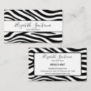 Search for zebra business cards Pattern