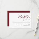 Search for deep red rsvp cards Calligraphy