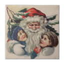 Search for vintage christmas santa tiles Retro
