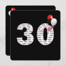 Search for red and black 30th birthday invitations Celebration