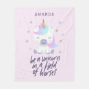 Search for unicorn blankets Magical