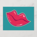 Search for lips postcards Red