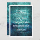 Search for teal blue wedding invitations White