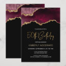 Search for burgundy 50th birthday invitations Trendy