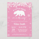 Search for snowflake baby girl shower invitations Polar bear