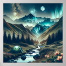 Search for tent camping posters Mountains