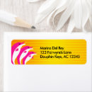 Search for dolphins return address labels Pink