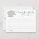 Search for baby shower advice cards Elephant