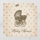 Search for vintage pram baby shower invitations Pink