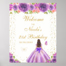 Search for purple gold posters Birthday
