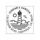 Search for lighthouse rubber stamps Modern