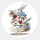 Search for alice in wonderland white rabbit stickers Queen of hearts