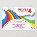 Search for over the rainbow birthday invitations Rainbows