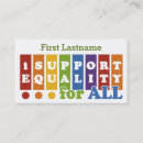 Search for equal rights business cards Rainbow