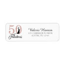 Search for 50 fabulous return address labels Elegant birthday party