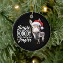 Search for donkey christmas tree decorations Snow