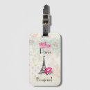 Search for paris luggage tags Eiffel tower