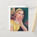 Search for retro lady postcards Cute