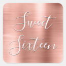 Search for elegant sweet 16 stickers Rose gold