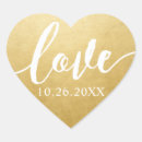 Search for gold foil seals stickers Heart