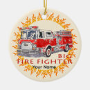Search for firetruck christmas tree decorations Fire fighter
