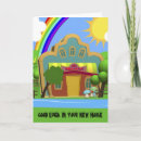 Search for new house congratulations cards Cartoon