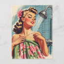 Search for vintage bathroom postcards Shower