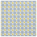 Search for blue tile fabric Blue and white