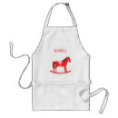 Search for red horse aprons Scandinavian